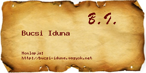 Bucsi Iduna névjegykártya